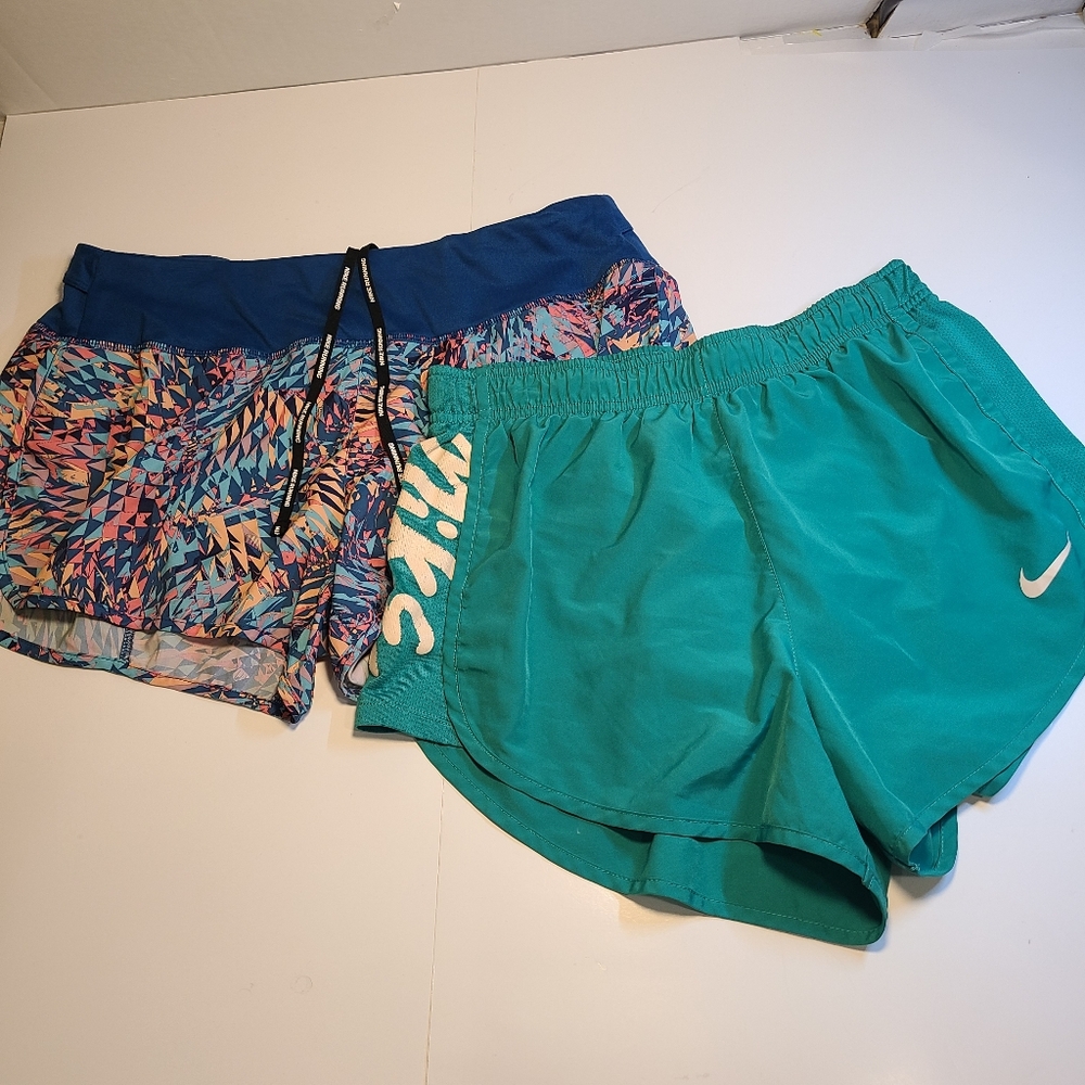 Nike Dri-Fit Running Shorts Women's M Lined Polyester Lot of 2